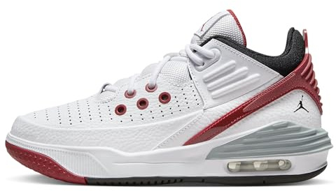 Nike Kinder Jordan Max Aura 5 GS Sneaker Farbe: Weiß/Rot/Grau (101); Größe: EUR 38 | US 5.5 | UK 5