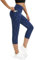 Buepeara Damen Yoga Leggings mit Taschen, High Waist Sporthose Tights Laufhose Fitnesshose Yogahose 05 M