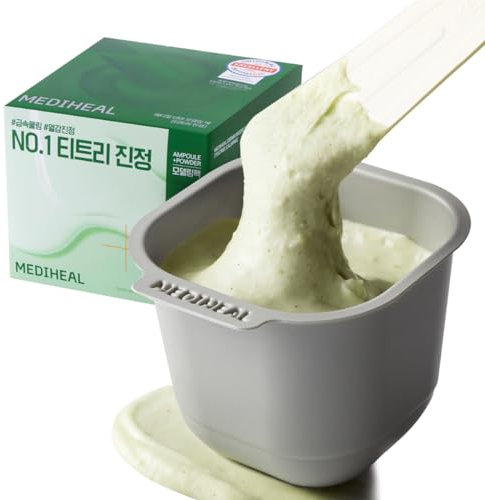 Mediheal Teatree Derma Modeling Pack Masque rafraîchissant Jelly pour le visage, kit spa à domicile