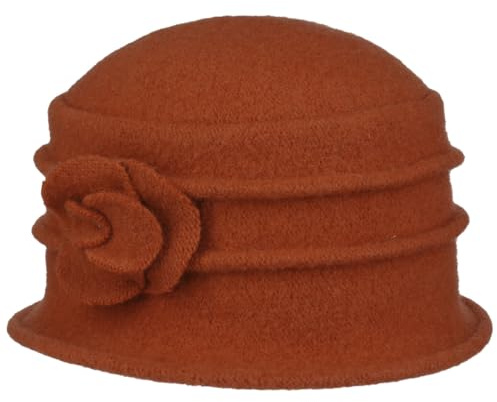 Seeberger Beata Walkhut Wollhut Glockenhut Damenhut Damen - Winter Herbst-Winter - One Size Terracotta