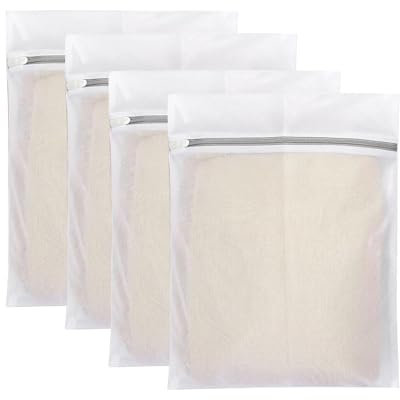 JCUGSBS 4pcs Sacchetti Lavatrice Biancheria Lavatrice Sacchetti 25 x 30cm, Sacchetti Rete Biancheria, Retina per Lavatrice, Sacchetto da Bucato in Rete con Cerniera per Maglioni, Camicie