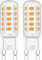 Mizlay 2er Leuchtmittel G9 LED Warmweiß 2700K, Lampe LED G9 4W Ersatz 40W Halogenlampe, AC220-230V GU9 Birne Steckbirnen Kein Flackern Nicht Dimmbar