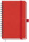 BEZEND Kalender 2025 2026 Klein Wochenplaner A6, 18-Monate Taschenkalender Juli 25-Dez 26, Buchkalender Ringbuch PU-Leder Softcover mit Stifthalter - Rot
