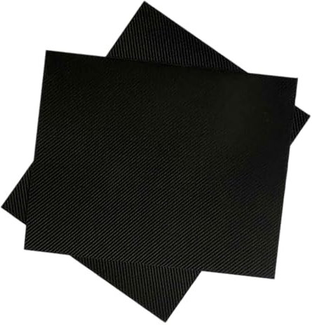 COYOUCO Feuille de Fibre de Carbone, Plaque de Panneau de Fibre de Carbone 400 x 500 mm, Feuilles de Fibre de Carbone à Armure Toile 3K Surface Mate,0.8mm