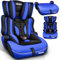 KIDUKU® Kindersitz 9-36 kg (1-12 Jahre) mit Kindersitzunterlage - Autositz ECE R129/03, Gruppe 1/2/3 Autokindersitz Kinderautositz