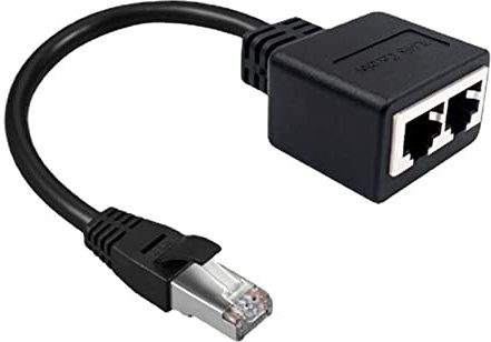 LAN Ethernet Splitter Kabel 1 Stecker auf 2 Buchse für Cat5 Cat5E Cat6 Cat7