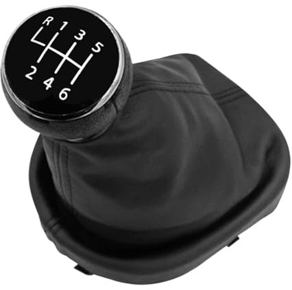 Schaltsack Schaltmanschette Schaltknauf Gang 5 6 Gang Schaltknauf Gamasche Manschette Leder Auto Getriebe Gamasche Manschette Teile Für VW Für Touran Für Caddy Für MK2 2003-2010 2004-2009(6 Speed)