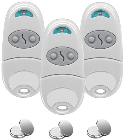 3PCS Telecommande portail, 433,92 MHz Telecommande Porte de Garage,Télécommande C@me Compatible Avec 433,92 MHz Telecommande EV, NA, EE, 2 Canaux