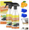 Küchen-Entfettungsschaumreiniger, Hochleistungs-Entfetter-Reinigungsspray, Haushalts-Küchengeschirr, Fleckenreiniger, leistungsstarke, konzentrierte Reinigungslotion, für Arbeitsplatten, Öfen, Töpfe