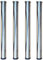 Patas de cristal para mesa de café con barras de soporte de aluminio para tartas, patas de muebles de 50 cm