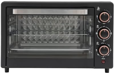 Susoso - 22L Minibackofen, Mini Backofen mit Grillpfanne und Grillrost, 1000 W, 120°C-250°C, 60 Min Timer, Pizzaofen