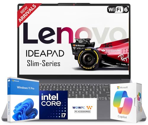 Lenovo Nuovo laptop Ideapad da 15,6 per aziende e studenti (edizione 2025/2026), AMD Ryzen 5 5625U (supera i7-1260U), 16 GB di RAM, SSD da 512 GB, tastiera completa retroilluminata, Windows 11 Pro