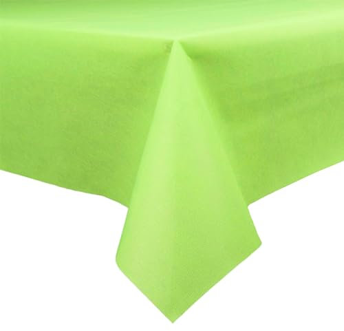 Sensalux Buffet-Tischdecke, Vlies, 1,5m x 3m, Standard 100 by Oeko-TEX® - Klasse I, abwischbar, Lotuseffekt, Apfelgrün