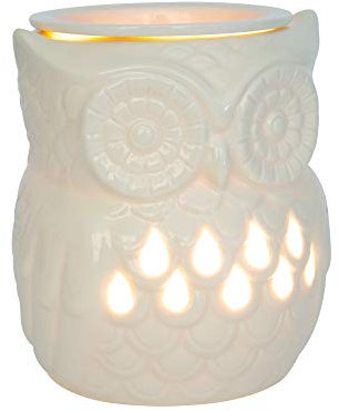 airpure Owl Electric Wax Melter, Cream White, 13.5CM, 1 Count (Pack of 1)