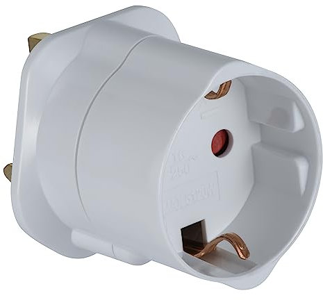 Electraline 70030 Adattatore da Viaggio, Nero, UK