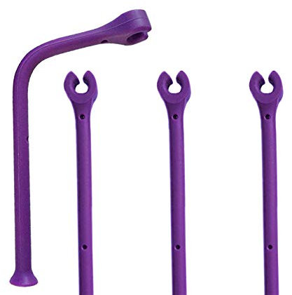 YouU Lot de 4 supports de verre à vin en silicone pour lave-vaisselle - Violet