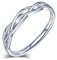 Yumilok Damen-Ring Einstellbar Jahrestag Ring Knoten Infinity Unendlichkeit Partnerringe Fingerring Midi Ring Vertrauensring Silber 925 für Frauen Mädchen