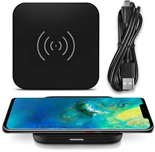 QI Wireless Ladestation kompatibel für Huawei Mate 20 Pro Kabellos Charger Induktives Universal Schnellladegerät