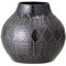 Bloomingville Vase, schwarz, Keramik