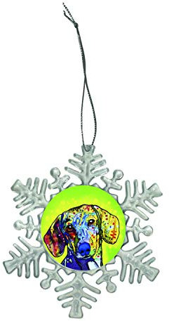 Enjoy It! Dekofigur Dackel, Schneeflocke, mit Kunstwerk von Dean Russo