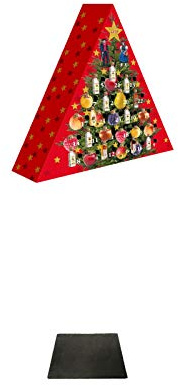 Adventskalender Elztalbrennerei Weis Edelobstbrände & Liköre 24 x 0,02 Liter + Käseplatten - 1 er - Set 22 x 16 aus Schiefer für Dinnerpartys und Veranstaltungen