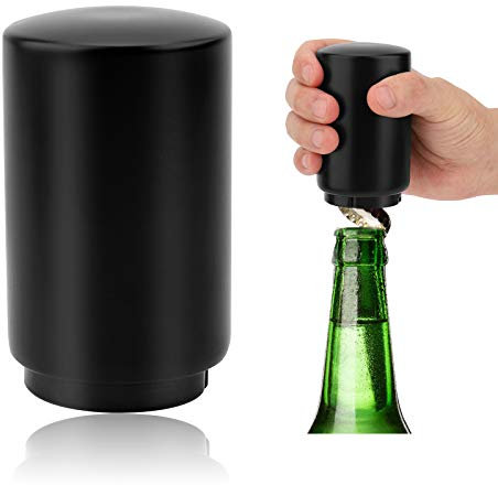 Bottle Opener Magnetic Automatic Bottle Opener Stainless Steel Automatic Beer Bottle Opener Bottle Caps Remover Open Tool Beer Gift for Men Wine Beer Soda Cap Opener Push Down Beer Bottle Openers