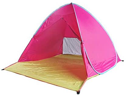 Tente De Plage Pop Up Baby Beach Tente Automatique Portable Protection légère Sun Sun Shade Sheter avec piscine bébé for jardin de pique-nique familial ( Couleur : Pink , Size : 160x145x110cm )