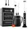 Secretbase Rechargeable Frother Mixer, Black Pitcher and Charging Base - 3 Speed Electric Milk Frother Handheld - Includes Cup, Frother for Coffee, Tiny Egg Beater, Electric Stirrer(Black Edition)