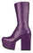 LAMODA Magnolia, Mid Calf Boot Donna, Pu Viola, 39 EU