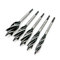 CORTOOL Auger Drill Bit for Wood,1/2, 5/8, 3/4 and 1 Inch Size with Quick Change Hex Shank 5-Piece Drill Bit Set for Wood
