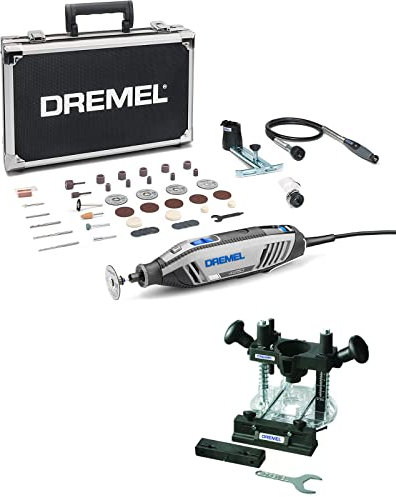 Dremel 4250 Outil Rotatif Multifonction Version & 335 Adaptation Défonceuse Plongeante - Accessoire pour Outil Multifonction Rotatif pour Défoncer dans le Bois ou le Plastique