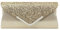 Syrads Pochette pour Femmes Pochette à Paillettes Pochette de soirée Sac à Main à la Mode Sac d'épaule élégant Enveloppe Sacs d'épaule,Or