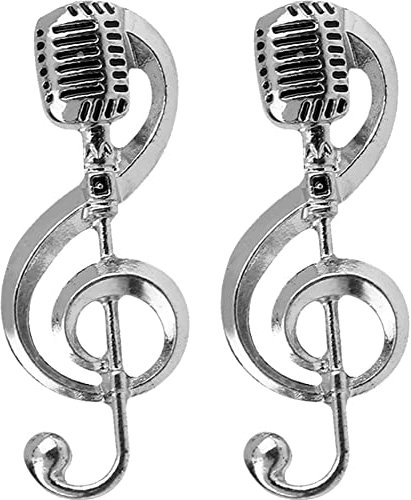 Fopytu Note De Musique Microphone Broche Broche Note Élégante