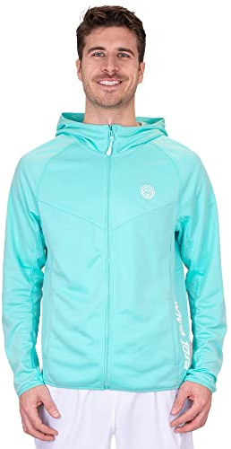 BIDI BADU Herren Crew Hood Jacket - Aqua, Größe:L