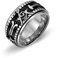 Freimaurer Symbol Band Ring, Punk Freimaurer Spinner Ring für Männer, Edelstahl Master Mason Ring Silber Freimaurer Symbol Schmuck, Quadrat und Kompass Ring Felsen Freimaurer Kompass Ring (18.1)