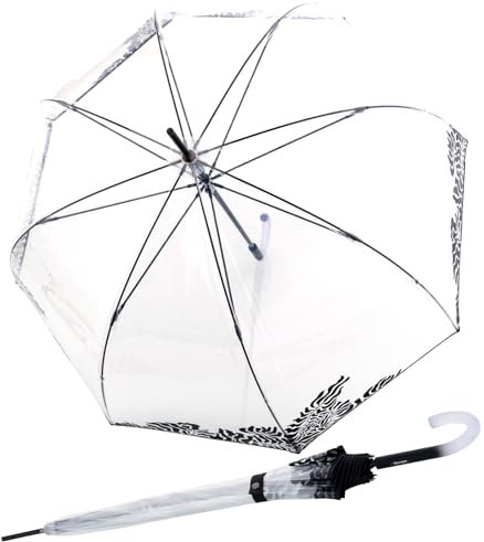 Knirps Damen Glockenschirm C.760 transparent Jungle