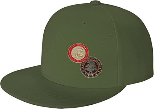 Baseballmütze St. Florian, Schutzpatron Der Feuerwehrleute, Mit Helden Snapback Mütze Hip Hop Trucker-Kappe Klassische Baseballkappe Für Herren Damen, Für Reisen, Mädchen, Väter