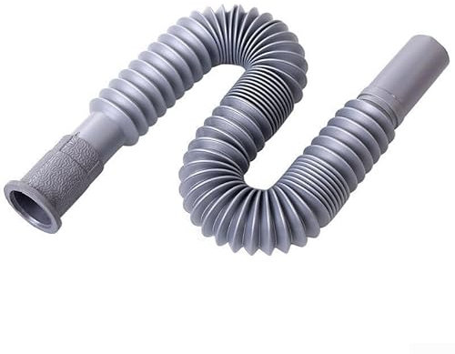 Gray Universal Plastic Flexible Kitchen Basin Strainer Sink Wash Basin Sink Drain Pipe Drain Hose Pipe For Kitchen Bathroom
