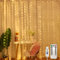 Jsdoin Curtain Fairy Lights, 3.6m x 3m 360leds USB Operated 8 Modes String Light Indoor Outdoor Waterproof Hanging Window Lights with Hooks for Christmas, Wedding, Party,Wall, Home Decorations