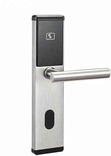 JESSICA Y Serratura Intelligente per Hotel Serratura Elettronica Argento Serratura per Porta con Sistema Smart Card Serratura per Porta antifurto Nera
