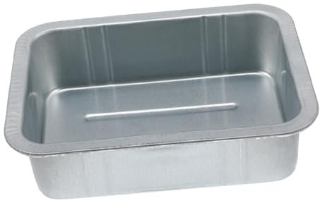 TOPPERFUN 5l Heavy-duty Steel Oil Drain Pan Galvanized Finish Waste Engine Oil Collector Tray for Car Maintenance and Repair