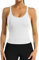 Attraco Sport Crop Top Set Damen Built-in BH Sporttop Tanktops Frauen Yoga Sport Top Damen Fitness Yoga Jogging Laufen Workout Fitness Gym Weiß XL