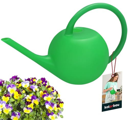 KOTARBAU® Arrosoir Vert De 1,2 L Avec Un Long Tuyau | Arrosoir En Plastique Pour Fleurs Et Plantes | Arrosoir De Jardin | Arrosoir Plastique | Arrosoir Jardin | Arrosoir Plante Intérieur Et Extérieur