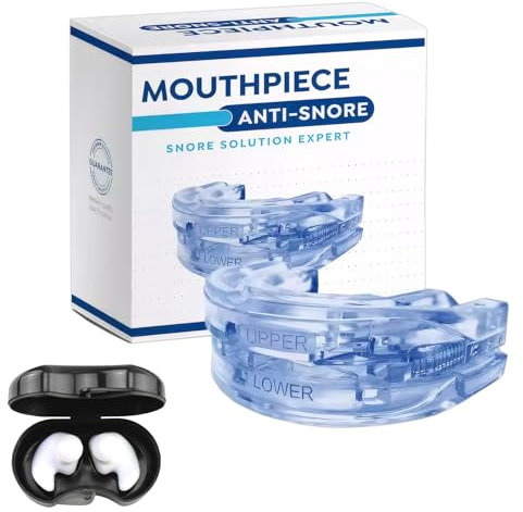 Anti Schnarch Schiene, Blau, Langlebig Und Verschleißfest, Schnarchen Vorbeugen, Schnarchschiene,Schnarchstopper,Wird Mit Einem Kostenloser Silikon-Ohrstöpsel Geliefert,Knirscherschiene Für Nacht