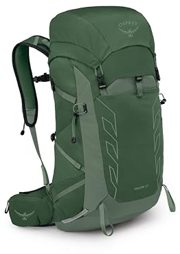 Osprey Talon 33 Leichter Wanderrucksack für Herren, Grünes Baldachin/Kiefernblatt, One Size, 33 Liter