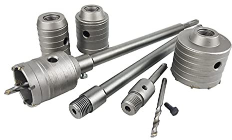 Rotary Hammer Core Bit 30-160mm SDS Plus Shank Hole Saw Cutter Concrete Cement Stone Wall Drill Bit Electric Hollow Core Drill Bit(SDS Plus 430mm)