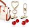 2 Stück Roter Kirscher Taschenanhänger, Schlüsselanhänger Kirsche Cherry Bag Charm Rot Taschenanhänger Kirsch Anhänger Tasche Für Damen Geldbörsen, Taschen, Handtaschen, Brieftaschen, Rucksäcke