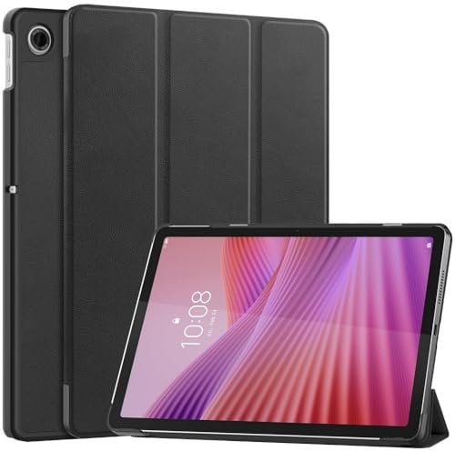 XLTTONG Smart Case for Lenovo Tab 10.1 2025 TB311FU, Slim Cover Stand for Lenovo Tab K10 2nd 10.1 Case Support Auto Wake/Sleep (Black)