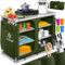 KESSER® Campingküche | Inkl. Tragetasche & Becherset | Campingschrank Faltschrank | mit Aluminiumgestell | Reiseküche | Küchenbox | Zeltschrank | Outdoor Camping Küche | Khaki | Typ F6