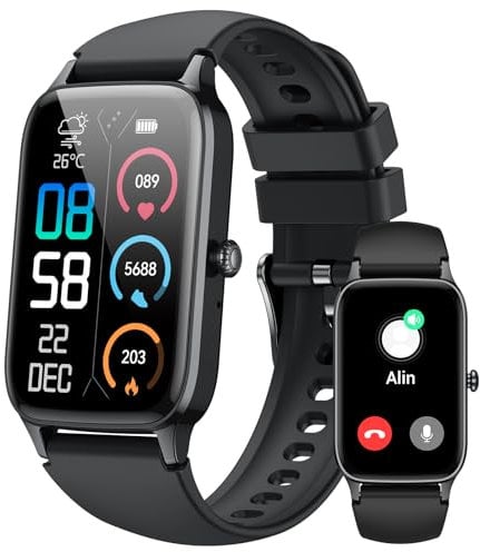 Smart Watch for Men Women, 1.57 TFT Touch Smartwatch Answer/Make Calls, Fitness Tracker with SpO2 Heart Rate Sleep Monitor, IP68 Waterproof Activity Tracker with 110+ Sport Smart Band for Android iOS